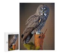 500 PCS Jigsaw Puzzle for Adults Great Gray Owl Adult Jigsaw Puzzle Brain Teaser Game Stress Reliever Unique Gifts for Birthday And Christmas 500 PCS