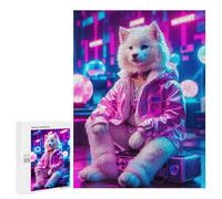 500 PCS Jigsaw Puzzle for Adults Humans Samoyed Adult Jigsaw Puzzle Brain Teaser Game Stress Reliever Unique Gifts for Birthday And Christmas 500 PCS