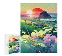 500 PCS Jigsaw Puzzle for Adults Island Sunset Paradise -1 Puzzle for Adults Fun Games Staycation Kill Time Birthday And Unique Gifts 500 PCS