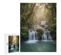 500 PCS Jigsaw Puzzle for Adults Lush Rainforest Waterfall Jigsaws for Adults Anti-Stress Toys A Work of Art Unique Gifts for Birthday And Christmas 500 PCS