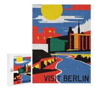 500 PCS Jigsaw Puzzle for Adults, Minimal Berlin Poster Artwork, A Relaxing Challenge for Adult Puzzle Enthusiasts, for Cosy Nights