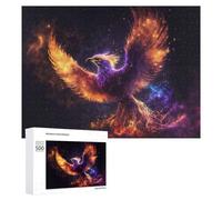 500 PCS Jigsaw Puzzle for Adults Phoenix Rise Celestial Flame Artwork -1 Puzzle for Adults Fun Games Staycation Kill Time Birthday And Unique Gifts 500 PCS