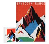 500 PCS Jigsaw Puzzle for Adults, Sawtooth Range Idaho USA Artwork, Versatile Leisure for Adults Who Enjoy Jigsaws, for Indoor Play