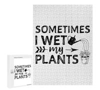 500 PCS Jigsaw Puzzle for Adults Sometimes I Wet My Plants Jigsaws for Adults Anti-Stress Toys A Work of Art Unique Gifts for Birthday And Christmas 500 PCS