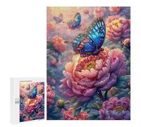 500 PCS Jigsaw Puzzle for Teenagers Colorful Butterfly Garden-4 Jigsaws for Adults Puzzle Difficult Challenge Fun Activities at Home Great Gift for Gaming 500 PCS