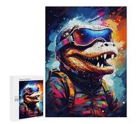 500 PCS Jigsaw Puzzle for Teenagers Colorful Dinosaur Adventure Gear Jigsaws for Adults Puzzle Difficult Challenge Fun Activities at Home Great Gift for Gaming 500 PCS