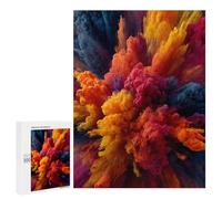 500 PCS Jigsaw Puzzle for Teenagers Colorful Powder Explosion -1 Jigsaws for Adults Puzzle Difficult Challenge Fun Activities at Home Great Gift for Gaming 500 PCS