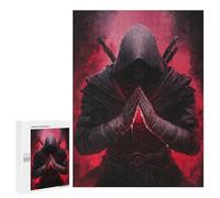 500 PCS Jigsaw Puzzle for Teenagers Dark Assassin with Red Aura Jigsaw Puzzles for Adults Analysis And Logic Every Piece Is Unique - Brainteaser Family Games 500 PCS
