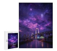 500 PCS Jigsaw Puzzle for Teenagers Galaxy City Lights Night Sky Jigsaw Puzzles for Adults Analysis And Logic Every Piece Is Unique - Brainteaser Family Games 500 PCS