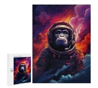 500 PCS Jigsaw Puzzle for Teenagers Gorilla Astronaut in Space Jigsaws for Adults Puzzle Difficult Challenge Fun Activities at Home Great Gift for Gaming 500 PCS