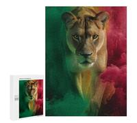 500 PCS Jigsaw Puzzle for Teenagers Lioness Power Portrait Jigsaws for Adults Puzzle Difficult Challenge Fun Activities at Home Great Gift for Gaming 500 PCS