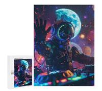 500 PCS Jigsaw Puzzle for Teenagers Space DJ Mixing Cosmic Beats Jigsaws for Adults Puzzle Difficult Challenge Fun Activities at Home Great Gift for Gaming 500 PCS