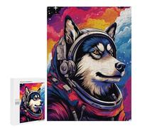 500 PCS Jigsaw Puzzle for Teenagers Space Dog Adventure-285 Jigsaws for Adults Puzzle Difficult Challenge Fun Activities at Home Great Gift for Gaming 500 PCS