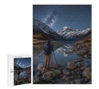 500 PCS Jigsaw Puzzle for Teenagers Starry Night Mountain Reflections Jigsaws for Adults Puzzle Difficult Challenge Fun Activities at Home Great Gift for Gaming 500 PCS