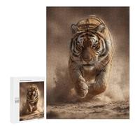 500 PCS Jigsaw Puzzle for Teenagers Tiger Running Dust Trail Jigsaws for Adults Puzzle Difficult Challenge Fun Activities at Home Great Gift for Gaming 500 PCS