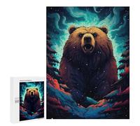 500 PCS Jigsaw Puzzle for Teenagers Wild Bear Forest Fantasy Jigsaws for Adults Puzzle Difficult Challenge Fun Activities at Home Great Gift for Gaming 500 PCS