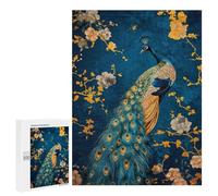 500 PCS Jigsaw Puzzle for Teenagerss Abstract Peacock Kintsugi Jigsaw for Adults Fun Games But Fun And Humorous Unique Birthday And Xmas Gifts 500 PCS