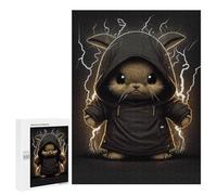 500 PCS Jigsaw Puzzle for Teenagerss Angry Bunny with A Hoodie Jigsaw for Adults Fun Games But Fun And Humorous Unique Birthday And Xmas Gifts 500 PCS