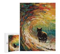 500 PCS Jigsaw Puzzle for Teenagerss Cat Wave Jigsaw for Adults Fun Games But Fun And Humorous Unique Birthday And Xmas Gifts 500 PCS