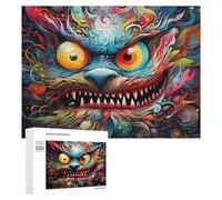 500 PCS Jigsaw Puzzle for Teenagerss Colorful Monster Abstract Art Jigsaws for Adults Fun Games Birthday Present Unique Birthday And Xmas Gifts 500 PCS