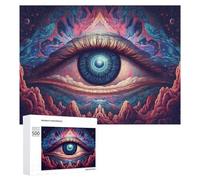 500 PCS Jigsaw Puzzle for Teenagerss Cosmic Eye A Surreal Vision Jigsaws for Adults Fun Games Birthday Present Unique Birthday And Xmas Gifts 500 PCS