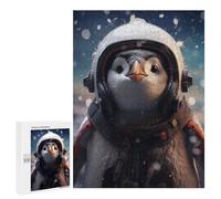 500 PCS Jigsaw Puzzle for Teenagerss Cute Astronaut Penguin Jigsaw for Adults Fun Games But Fun And Humorous Unique Birthday And Xmas Gifts 500 PCS