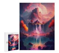 500 PCS Jigsaw Puzzle for Teenagerss Enchanted Waterfall Paradise -1 Teenagers Puzzles Fun Games Analysis And Logic Christmas Birthday Gifts 500 PCS