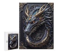 500 PCS Jigsaw Puzzle for Teenagerss Futuristic Dragon Emperor Jigsaw for Adults Fun Games But Fun And Humorous Unique Birthday And Xmas Gifts 500 PCS