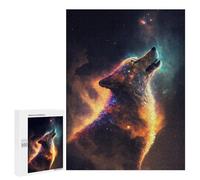500 PCS Jigsaw Puzzle for Teenagerss Galactic Wolf Howl Jigsaw for Adults Fun Games But Fun And Humorous Unique Birthday And Xmas Gifts 500 PCS