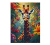 500 PCS Jigsaw Puzzle for Teenagerss Giraffe in Jungle Bloom Puzzle for Adults Toy Wall Decor Home Decoration Fun at Home Activities, 500 PCS