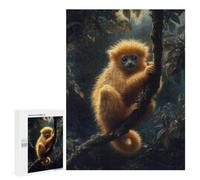 500 PCS Jigsaw Puzzle for Teenagerss Golden Monkey in Jungle Jigsaw for Adults Fun Games But Fun And Humorous Unique Birthday And Xmas Gifts 500 PCS
