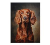 500 PCS Jigsaw Puzzle for Teenagerss Irish Setter Adult Jigsaw Hands-on Game Analysis And Logic Christmas Birthday Gifts 500 PCS