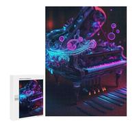 500 PCS Jigsaw Puzzle for Teenagerss Live Music Neon Teenagers Puzzles Fun Games Analysis And Logic Christmas Birthday Gifts 500 PCS