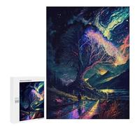 500 PCS Jigsaw Puzzle for Teenagerss Magical Pathway to The Cosmic Tree -1 Teenagers Puzzles Fun Games Analysis And Logic Christmas Birthday Gifts 500 PCS