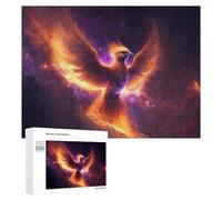 500 PCS Jigsaw Puzzle for Teenagerss Phoenix Rising Celestial Artwork Jigsaws for Adults Fun Games Birthday Present Unique Birthday And Xmas Gifts 500 PCS