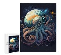 500 PCS Jigsaw Puzzle for Teenagerss Space Octopus Adventure Teenagers Puzzles Fun Games Analysis And Logic Christmas Birthday Gifts 500 PCS