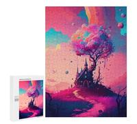 500 PCS Jigsaw Puzzle for Teenagerss Whimsical Fantasy Landscape -1 Teenagers Puzzles Fun Games Analysis And Logic Christmas Birthday Gifts 500 PCS