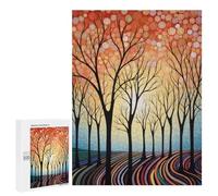 500 PCS Jigsaw Puzzle for Teenagerss Whimsical Forest Sunset Teenagers Puzzles Fun Games Analysis And Logic Christmas Birthday Gifts 500 PCS