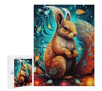500 PCS Jigsaw Puzzle for Teenagerss Whimsical Squirrel Artwork Jigsaws for Adults Fun Games Birthday Present Unique Birthday And Xmas Gifts 500 PCS