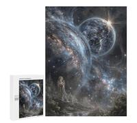 500 PCS Jigsaw Puzzle Galactic Guardian Celestial Majesty Jigsaw for Teenagers Hand Speed Race Wishlist with Santa Claus Toys Educational Games 500 PCS