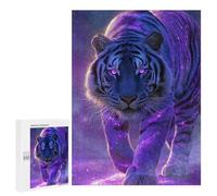 500 PCS Jigsaw Puzzle Galactic Tiger Fantasy Artwork Jigsaw for Teenagers Hand Speed Race Wishlist with Santa Claus Toys Educational Games 500 PCS