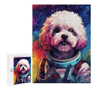 500 PCS Jigsaw Puzzle Space Poodle Adventure -4 Jigsaw for Teenagers Hand Speed Race Wishlist with Santa Claus Toys Educational Games 500 PCS