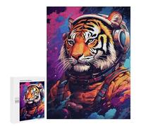 500 PCS Jigsaw Puzzle Space Tiger Adventure -3 Jigsaw for Teenagers Hand Speed Race Wishlist with Santa Claus Toys Educational Games 500 PCS