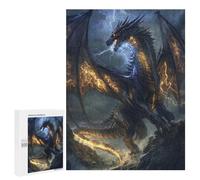 500 PCS Jigsaw Puzzle Thundering Dragon Artwork Jigsaw for Teenagers Hand Speed Race Wishlist with Santa Claus Toys Educational Games 500 PCS