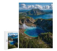 500 PCS Jigsaw Puzzle Yellowstone Grand Prismatic Spring-1 Jigsaw for Teenagers Hand Speed Race Wishlist with Santa Claus Toys Educational Games 500 PCS