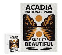 500 PCS Jigsaw Puzzles Acadia National Park Graphic Design Jigsaw Puzzles for Teenagerss But Fun And Humorous Every Piece Is Unique - Learning Educational Toys 500 PCS