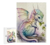 500 PCS Jigsaw Puzzles- Adorable Little Dragon Jigsaw for Adults Relaxing Games Staycation Kill Time Deal As Gifts for The Whole Family 500 PCS