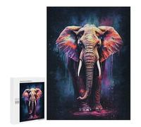 500 PCS Jigsaw Puzzles Amazing Elephant Jigsaw Puzzles for Teenagerss But Fun And Humorous Every Piece Is Unique - Learning Educational Toys 500 PCS