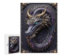500 PCS Jigsaw Puzzles- Amethyst Dragon Lord Jigsaw for Adults Relaxing Games Staycation Kill Time Deal As Gifts for The Whole Family 500 PCS