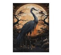 500 PCS Jigsaw Puzzles Ancient Black Stork Adult Jigsaw Puzzle Hands-on Game Hand Speed Race Unique Gifts for Birthday And Christmas 500 PCS